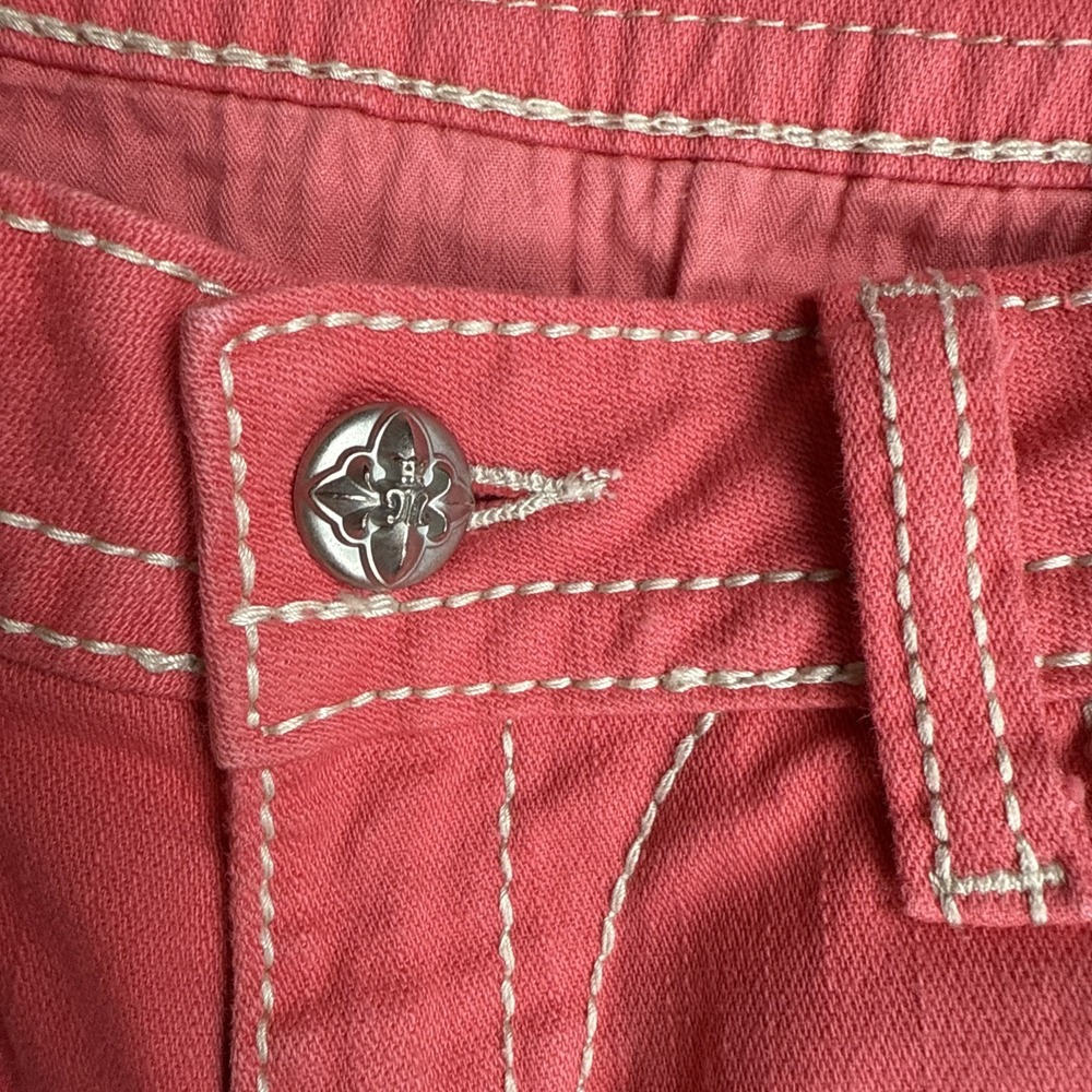 Miss Me Jeans Copped Womens Size 27 Color Melon JE5794C2  Flap Pockets Luxery - Picture 4 of 13